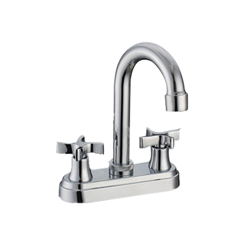 4 inches two  handles lavatory faucet ,basin faucet,  brass body、zinc  handles、zinc/ abs cover.   compression stem ,ceramic stem polished chrome ,chrome and gold 