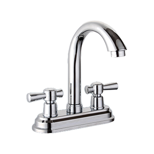 4 inchesdoble handles zinc  lavatory faucet YM-4190