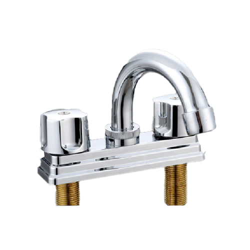 4 inchesdoble handles lavatory faucet polished chrome /gold YM-BZ4158