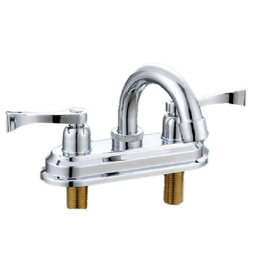 4 inchesdoble handles lavatory faucet polished chrome /gold YM-BZ4159