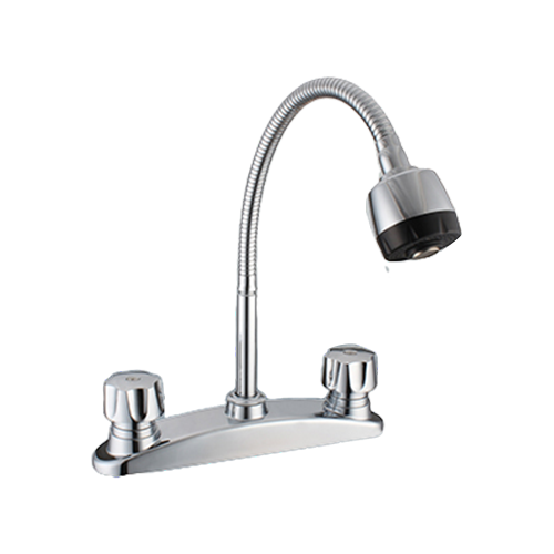 8 inchesdoble handles kitchen faucet polished chrome YM-8116