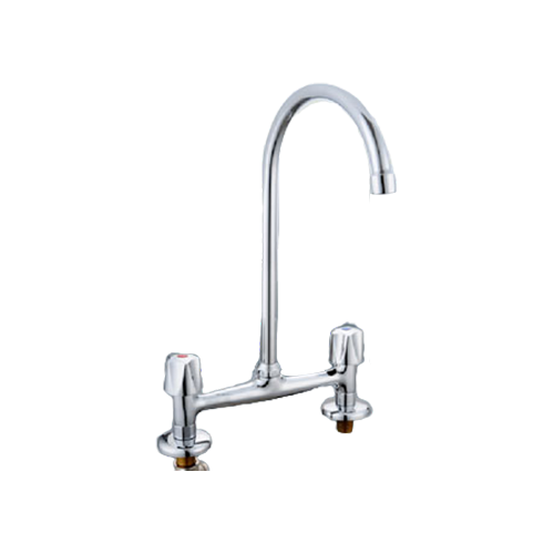 8 inches kitchen faucet doble handles polished chrome YM-8111