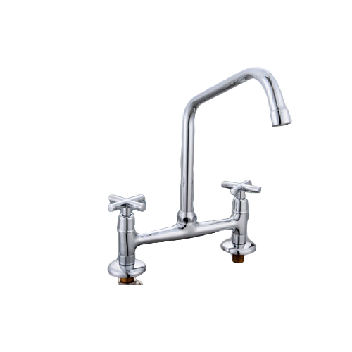 8 inches kitchen faucet doble handles polished chrome YM-8112