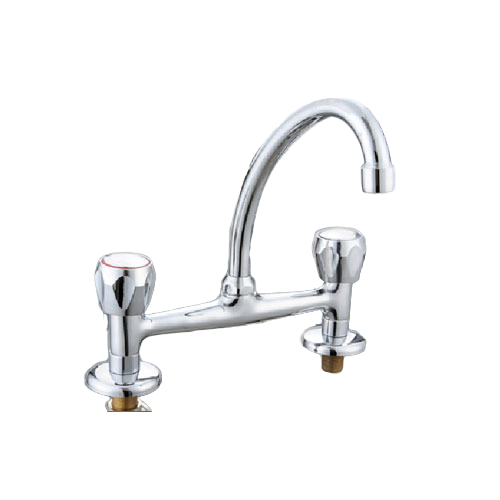 8 inches kitchen faucet doble handles polished chrome YM-8113